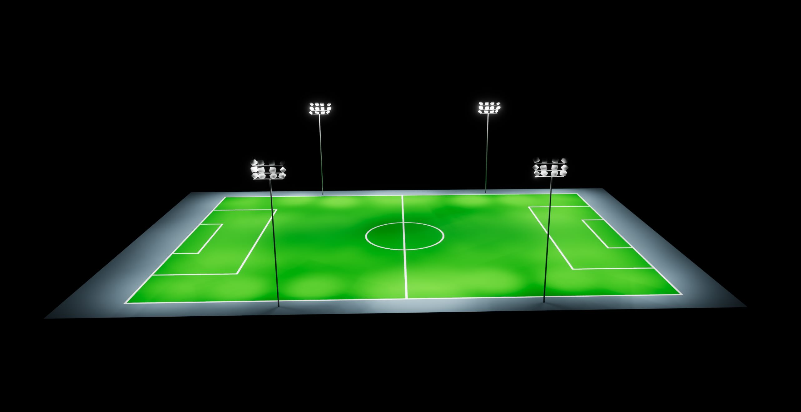 Football Class I 4 poles 23m 3D